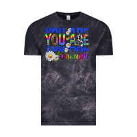 Cloud Black you are enough with daisies Vintage Tee - texasbilliewilder