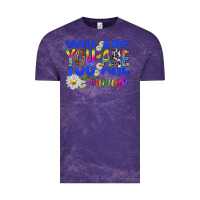 Cloud Purple you are enough with daisies Vintage Tee - texasbilliewilder
