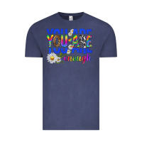Vintage Denim you are enough with daisies Vintage Tee - texasbilliewilder