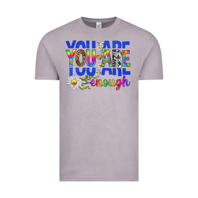You Are Enough With Daisies Vintage Tee by texasbilliewilder | Teevron