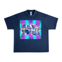 Navy stitch coffee cups Urban Heavy Tee - Zillion Design Studio