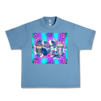 Pebble Blue stitch coffee cups Urban Heavy Tee - Zillion Design Studio