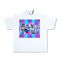 White stitch coffee cups Urban Heavy Tee - Zillion Design Studio