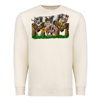Sandshell Western Mom With Spotted Pig And Baby Pig Premium Sweatshirt - LillyAllenDesigns