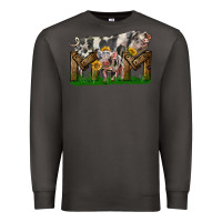 Smoke Western Mom With Spotted Pig And Baby Pig Premium Sweatshirt - LillyAllenDesigns