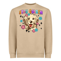 Mushroom stay golden Heavyweight Sweatshirt - MaliasSmallBusiness