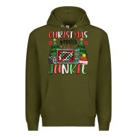 Army Green Christmas movie junkie Premium Hoodie - MaliasSmallBusiness