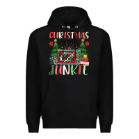 Black Christmas movie junkie Premium Hoodie - MaliasSmallBusiness