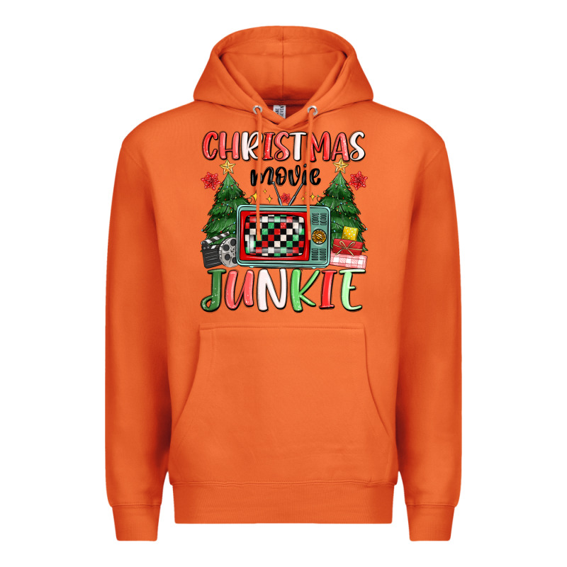 Christmas Movie Junkie Premium Hoodie by MaliasSmallBusiness | Teevron