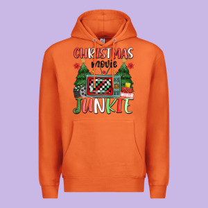 Christmas Movie Junkie Premium Hoodie Designed By Maliassmallbusiness