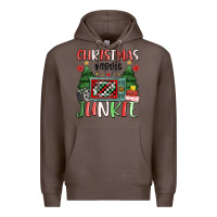 Coffee Christmas movie junkie Premium Hoodie - MaliasSmallBusiness