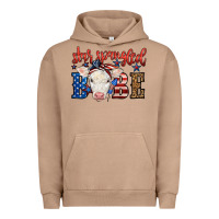 Pigment Burro Western Star Spangled Baby Cow Urban Hoodie - LillyAllenDesigns