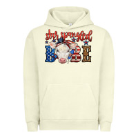 Pigment Pistachio Western Star Spangled Baby Cow Urban Hoodie - LillyAllenDesigns