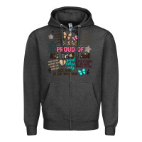 Charcoal Heather i am proud of all that i am Zipper Hoodie - Artiststas
