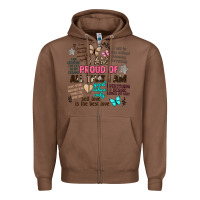 Chestnut i am proud of all that i am Zipper Hoodie - Artiststas
