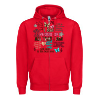 Red i am proud of all that i am Zipper Hoodie - Artiststas