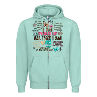 Seafoam i am proud of all that i am Zipper Hoodie - Artiststas