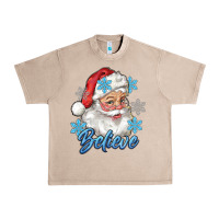 French Oak santa blue believe Urban Heavy Tee - RanaPortraitStore