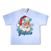 Santa Blue Believe Urban Heavy Tee | Teevron