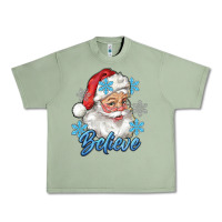Oil Green santa blue believe Urban Heavy Tee - RanaPortraitStore