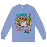 Colony Blue Happy Easter Day Rodeo Long Sleeve Tee - Neo Western