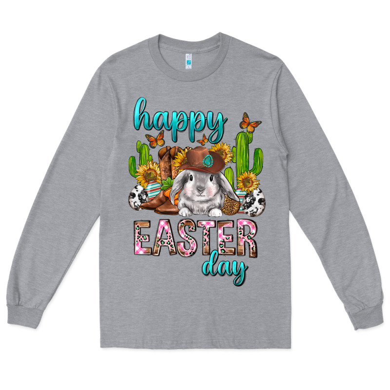 Happy Easter Day Rodeo Long Sleeve Tee by Neo Western | Teevron