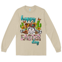 Mushroom Happy Easter Day Rodeo Long Sleeve Tee - Neo Western