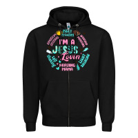Black i'm a jesus lovin' Zipper Hoodie - Artiststas