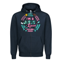 Navy i'm a jesus lovin' Zipper Hoodie - Artiststas
