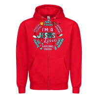 Red i'm a jesus lovin' Zipper Hoodie - Artiststas
