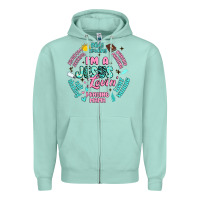 Seafoam i'm a jesus lovin' Zipper Hoodie - Artiststas