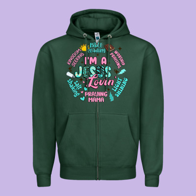 I'm A Jesus Lovin' Zipper Hoodie Designed By Artiststas