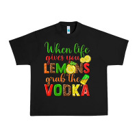 Black when life gives you lemons grab the vodka Urban Heavy Tee - texasbilliewilder