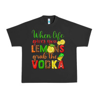 Pigment Black when life gives you lemons grab the vodka Urban Heavy Tee - texasbilliewilder