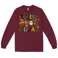 Burgundy squish squad Long Sleeve Tee - AdoDesignShop