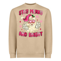 Mushroom stay merry and bright Heavyweight Sweatshirt - MaliasSmallBusiness
