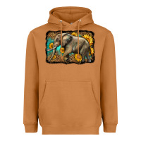 Meerkat western sunflowers elephant Heavyweight Hoodie - LillyAllenDesigns