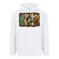 White western sunflowers elephant Heavyweight Hoodie - LillyAllenDesigns