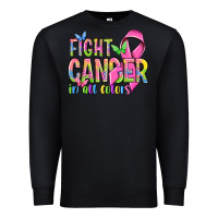 Black fight cancer in all colors Premium Sweatshirt - NancyCooperArtShop