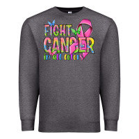 Charcoal Heather fight cancer in all colors Premium Sweatshirt - NancyCooperArtShop