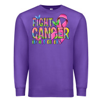 Purple fight cancer in all colors Premium Sweatshirt - NancyCooperArtShop