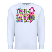 White fight cancer in all colors Premium Sweatshirt - NancyCooperArtShop