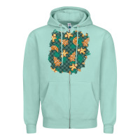 Seafoam christmas gingerbread cookies patch Zipper Hoodie - BundleAndBundleShop