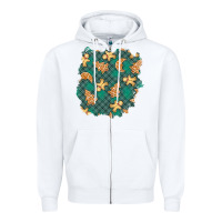 White christmas gingerbread cookies patch Zipper Hoodie - BundleAndBundleShop