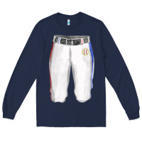 Navy softball uniform short pant fa element Long Sleeve Tee - FaDigitalArtStudio