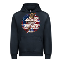 Navy Western Stars and Stripes 4th of July Urban Hoodie - LillyAllenDesigns