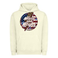 Pigment Pistachio Western Stars and Stripes 4th of July Urban Hoodie - LillyAllenDesigns