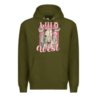 Army Green wild west Premium Hoodie - MaliasSmallBusiness