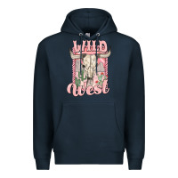 Navy wild west Premium Hoodie - MaliasSmallBusiness