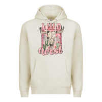 Oatmeal Heather wild west Premium Hoodie - MaliasSmallBusiness